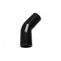 [45°-os szilikon könyök TurboWorks fekete 89 mm]
