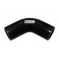 [67°-os szilikon könyök TurboWorks fekete 80mm]