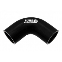 [90°-os szilikon könyök TurboWorks fekete 15mm]