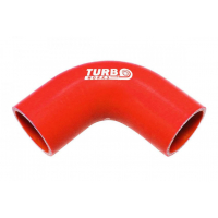 [TurboWorks piros szilikon könyök 90° 18mm]