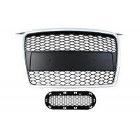 [Grill Audi A3 8P RS-Style ezüst-fekete 05-08]