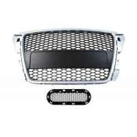 [Grill Audi A3 8P RS-Style ezüst-fekete 07-12]