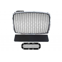 [Grill Audi A4 B7 RS-Style króm-fekete 04-08]