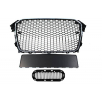 [Grill Audi A4 B8 RS-Style króm-fekete 12-15 PDC]
