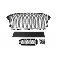 [Grill Audi A4 B8 RS-Style króm-fekete 12-15]