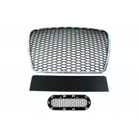 [Grill Audi A6 C6 RS-Style króm-fekete 09-11]