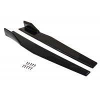 [Univerzális fekete oldalszoknya Rocker Splitters Winglet Wings Canard Diffúzor 75cm]