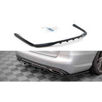 [Central Rear Splitter (with vertical bars) Mercedes-Benz C W205 - Gloss Black]