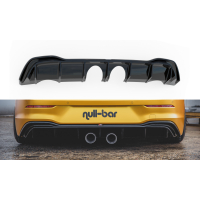 [Rear Valance (R32 LOOK) with Exhaust VW Golf 8 - Gloss Black]