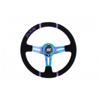 [Steering wheel SLIDE 350mm offset:45mm Suede NeoChrome]