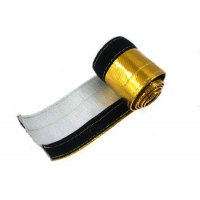 [TurboWorks Heat resistance hose cover 35mm x 1m Gold]
