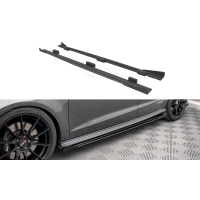 [Street Pro Side Skirts Diffusers + Flaps Audi S3 / A3 S-Line Sportback 8V Facelift]
