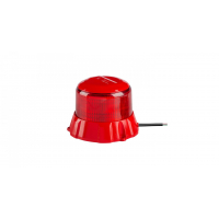 [Robusztus piros LED jelzőfény, piros alumínium, 48W, ECE R65]