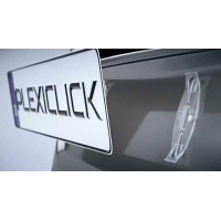 [Plexiclick V2 Transparent (113 mm) átlátszó rendszámtáblatartó]