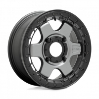 [FUEL UTV 434.4 - MATTE GUN METAL W/ BLACK RING]