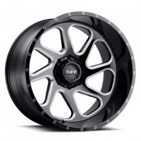 [TUFF 652.8 - GLOSS BLACK W/ MILLED SPOKES]