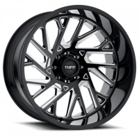 [TUFF 496.8 - GLOSS BLACK W/ MILLED SPOKES]