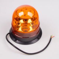 [LED jelzőfény 12-24V, 18x1W narancssárga LED, fix rögzítés, 150x145mm]