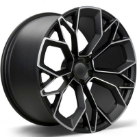 [CFORGED CF-5 - SOLID BLACK MATT DIAMOND CUT FACE]