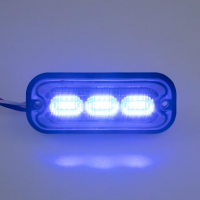 [PREDATOR 3x4W LED, 12-24V, kék, ECE R10]