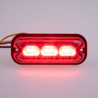 [PREDATOR 3x4W LED, 12-24V, piros, ECE R10]