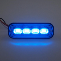 [PREDATOR 4x4W LED, 12-24V, kék, ECE R10]