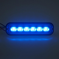 [PREDATOR 6x4W LED, 12-24V, kék, ECE R65]