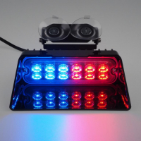 [PREDATOR LED beltéri, 12x LED 3W, 12/24V, piros-kék]