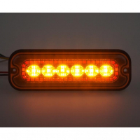 [Hátsó piros LED jelzőlámpa narancssárga figyelmeztető lámpával, 12-24V, ECE R65]