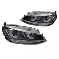 [Fényszórók Világos Seq Fekete fekete vonallal Vw Golf 7 13-17]