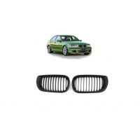 [Grill BMW 3 E46 Facelift Compact Single Line Matt Fekete]
