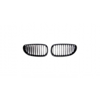 [Grill BMW 5 E60 E61 Single Line Fényes Fekete]