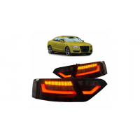 [Fények Audi A5 8T Hátsó LED Fekete-Füstös]
