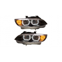 [Fények BMW 3 E92 E93 Elülső Xenon Fekete DRL]