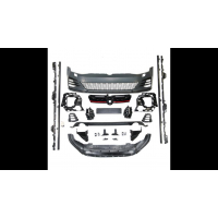 [Sport Bodykit Bumper Set SRA LED Fog Lights suitable for VW GOLF VII Facelift 2017-2020]