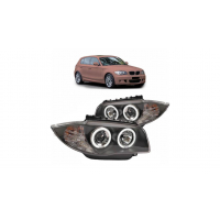 [Fények BMW 1 E81 E82 E87 E88 Elöl CCFL Fekete]