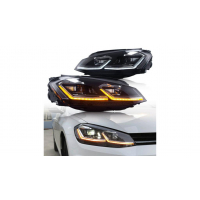 [Fényszórók Volkswagen Golf 7 Elülső Króm]