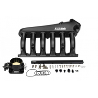 [Intake manifold BMW M54 with throttle body and fuel rail]