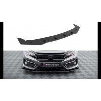 [Street Pro Front Splitter Honda Civic Sport Mk 10 Black-Red]