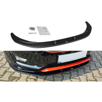 [Maxton Design spoiler az első lökhárító alá ver.1 Ford Focus Mk3 Facelifthez, fekete fényes ABS műanyag]