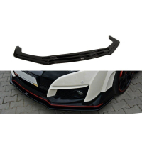 [Maxton Design első lökhárító spoiler ver.1 Honda Civic Mk9 Type-S/R-hez, carbon-Look]