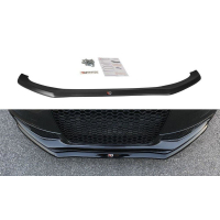 [Maxton Design első lökhárító spoiler ver.1 Audi S4 B8 Facelifthez, ABS műanyag, felületkezelés nélkül]