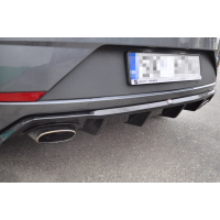 [Maxton Design Hátsó lökhárító betét Seat Leon Cupra Mk3 Facelifthez, fekete, fényes ABS műanyag, Hatchback]