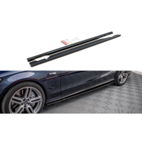 [Maxton Design diffúzorok az oldalsó küszöbök alá Mercedes C-osztály W205/C43 AMG modellhez, fekete fényes ABS műanyag]