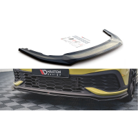 [Maxton Design első lökhárító spoiler ver.3 Volkswagen Golf GTI Mk8, carbon-Look, Clubsport]