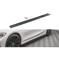 [Maxton Design diffúzorok az oldalsó küszöbök alá BMW 3-as sorozat G20, G21, fekete fényes ABS műanyag]