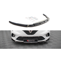 [Maxton Design spoiler az első lökhárító alá ver.2 Renault Clio Mk5-hez, fekete fényes ABS műanyag]