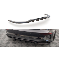 [Maxton Design középső spoiler a hátsó lökhárító alá, bordázással, Audi A3 8Y, carbon-Look, Sedan S-Line modellhez]
