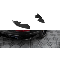 [Maxton Design "Street Pro" oldalsó diffúzorok a hátsó lökhárító alá szárnyakkal Audi RS3 8V Facelifthez, ABS műanyag, felületkezelés nélkül, piros vonallal, Sedan]