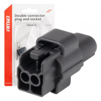 [Connector plug and socket set 2 PIN 2.2mm AMIO-04346]